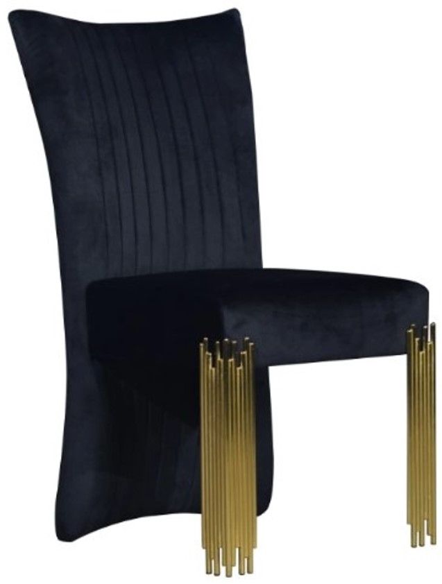 New Classic® Home Furnishings Empire 5-Piece Black/Gold Dining Table Set-3