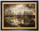 Stylecraft On The River II Black/Dark Yellow/White Wall Art -0