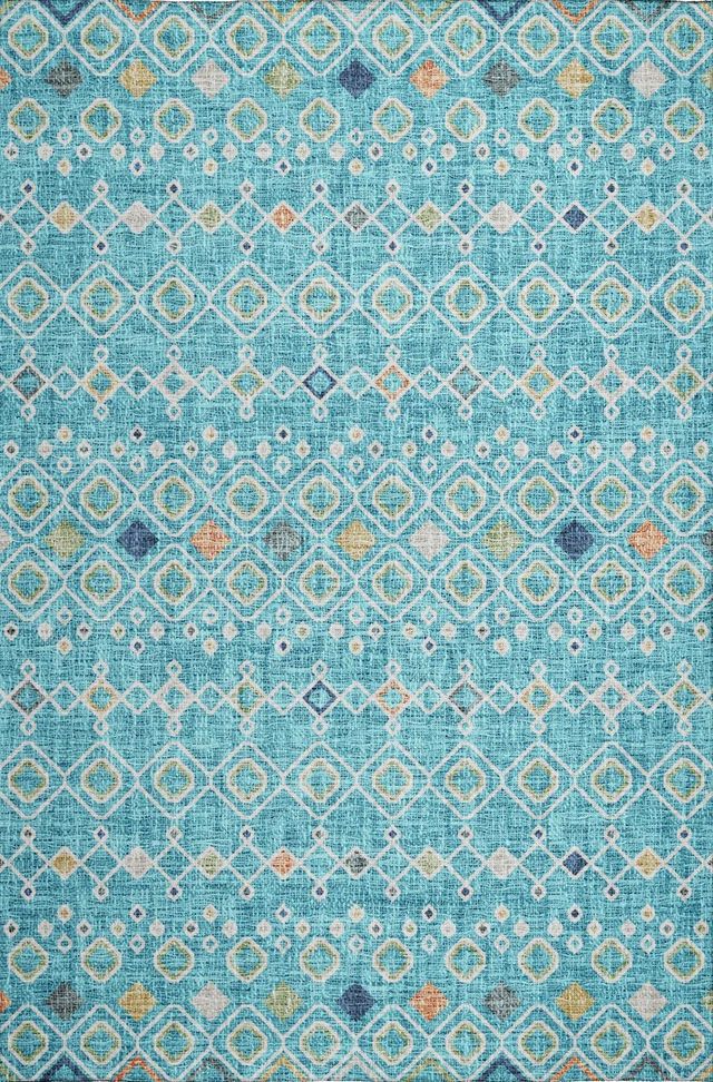 Dalyn™ Rug Company Portico PO4 Teal 5'x8' Area Rug-0