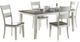 American Wholesale Furniture 5-Piece Gray Dining Set with White Base-0