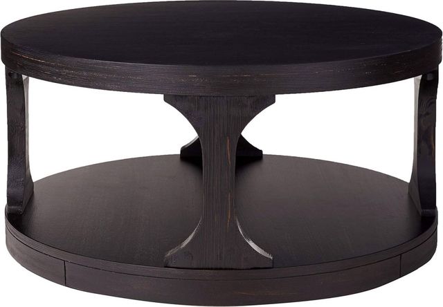 Furniture Of America® Carrie Antique Black Coffee Table-3