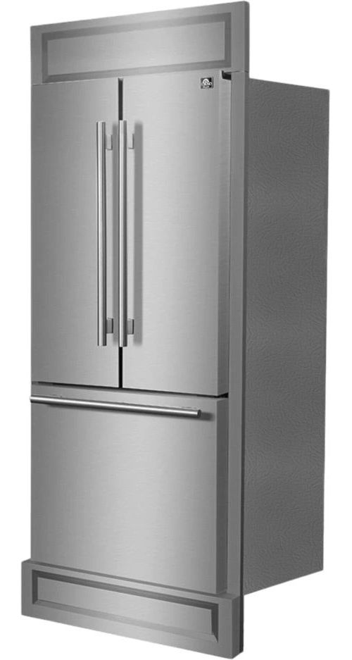 FORNO® 35" 17.48 Cu. Ft. Stainless Steel Built-In French Door Refrigerator -3