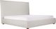 Moe's Home Collection Luzon Light Grey Tall Headboard Queen Bed-4