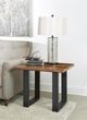 Coast2Coast Home™ Bozeman Brown End Table with Black Base-5