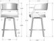 Amisco Customizable Mazzy Swivel Counter Stool-2