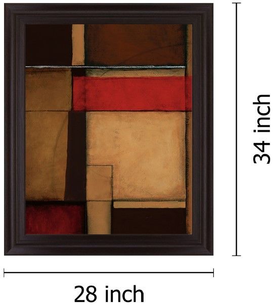 Classy Living Crimson Modular Wall Art-1