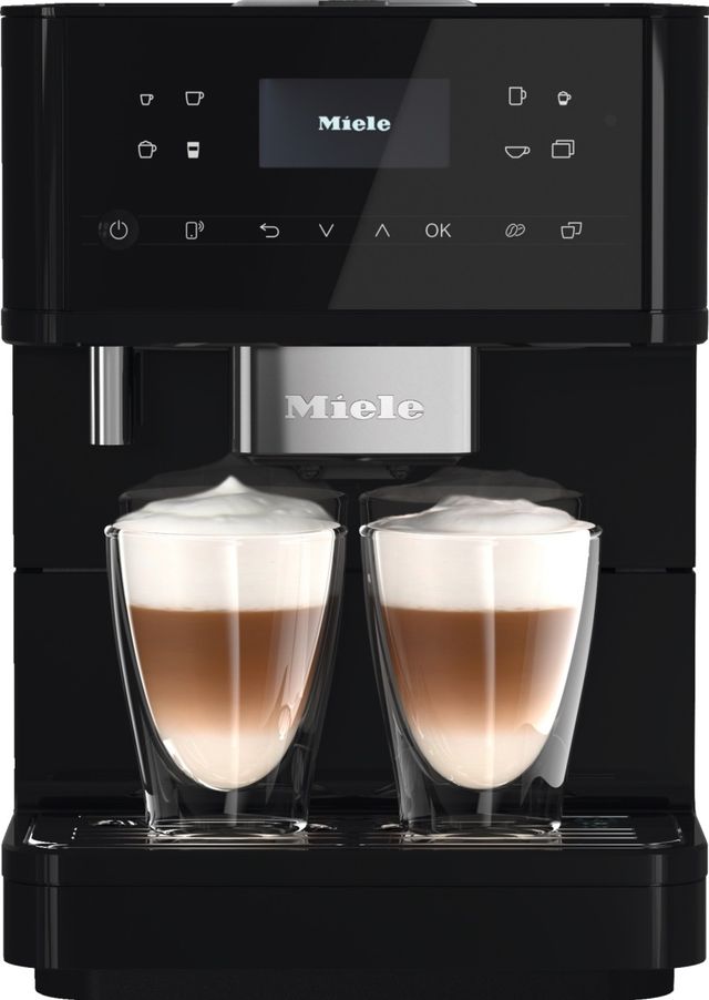 Miele CM 6160 MilkPerfection Obsidian Black Countertop Coffee Maker-1