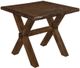 Mazin Furniture Sansa Warm Brown Oak Live Edge End Table-0