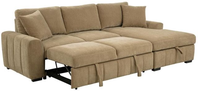 Coaster® Pastrana 2-Piece Camel Right-Arm Facing Sleeper Sectional and Chaise-4