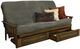 Kodiak Furniture Tucson Marmont Thunder/Rustic Walnut Queen Storage Futon with Mattress-0
