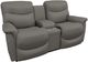 La-Z-Boy® James Charcoal Manual Reclining Loveseat with Console-0
