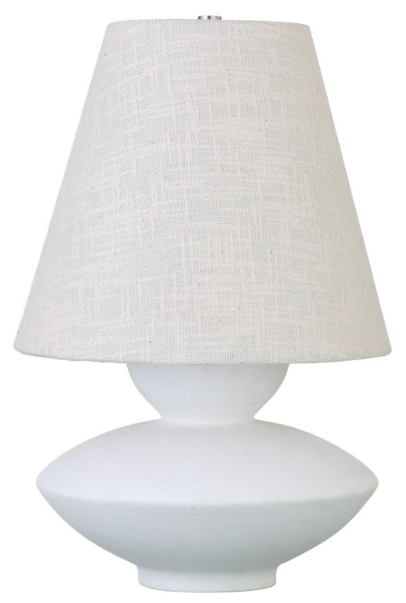Moe's Home Collection Dell Pearled White Table Lamp-0