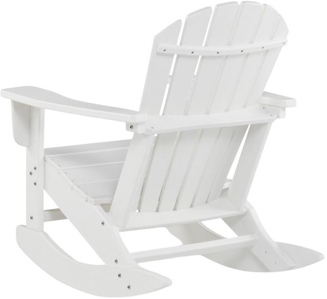 Signature Design by Ashley® Sundown Treasure White Polyethylene Outdoor Rocking Chair-3