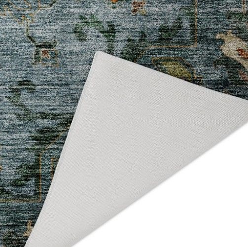 Dalyn™ Rug Company Silk Road SR6 Aqua 5'x8' Area Rug-2