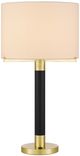Cal® Lighting & Accessories Goldston Antique Brass/Black Table Lamp-1