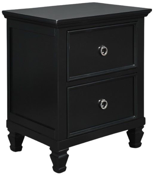 New Classic® Home Furnishings Tamarack 4-Piece Black California King Panel Bedroom Set-4