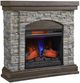 Bell'O® Montana Brown Wall Mantel Electric with Fireplace Insert-0