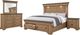 New Classic® Home Furnishings Augusta 4-Piece Rustic Brown Queen Storage Panel Bedroom Set -0