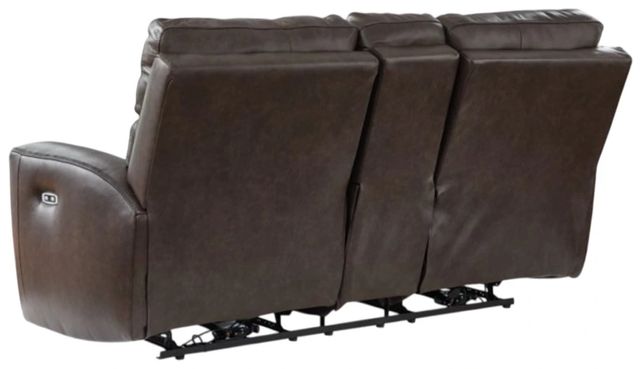 Signature Design by Ashley® Crossplex Smoke Power Reclining Console Loveseat with Adjustable Headrest-3