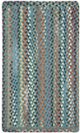 Capel Rugs Plymouth Colony Blue 20" x 30" Vertical Stripe Rectangle Throw Rug-0