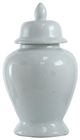 A & B Home White Seaford Ginger Jar-1
