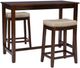 Linon Claridge 3-Piece Beige/Brown Counter Table Set-0
