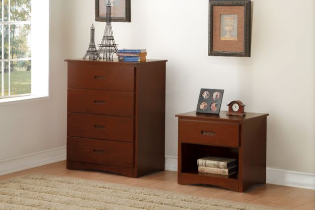 Homelegance® Rowe Dark Cherry Nightstand-1