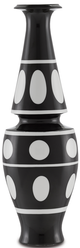 Currey & Company De Luca Black/White Vase-0