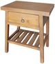 A & B Home Natural Single Drawer Accent Table-1