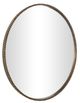 Deco Marche Round Gold Metal Wall Mirror with Linked Chain Frame-0