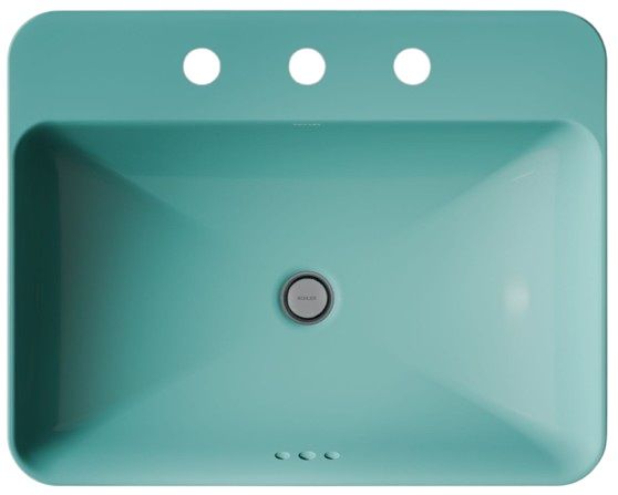 Kohler Vox® 150th Spring Green 23" Rectangular Vessel Bathroom Sink-1