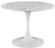Furniture Classics Elliston Gleaming White Trumpet Table with Gray Base-0