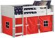 Donco Kids Louver Red/White Youth Twin Loft Bed with Tent Kit-0