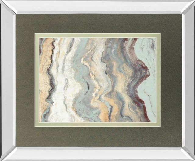 Classy Art Cool Flow I by PatriciaPinto Mirrored Frame Wall Art-0