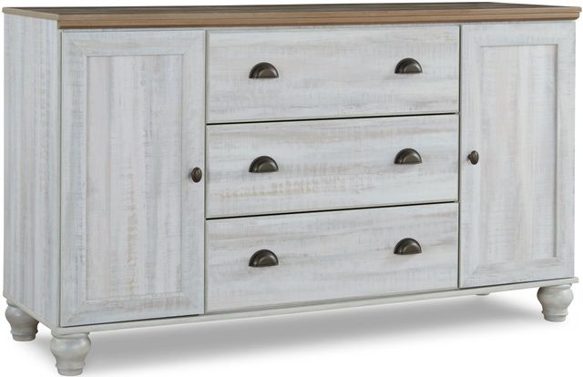 Signature Design by Ashley® Haven Bay 2-Piece Two-Tone Queen Panel Storage Bed Set-2