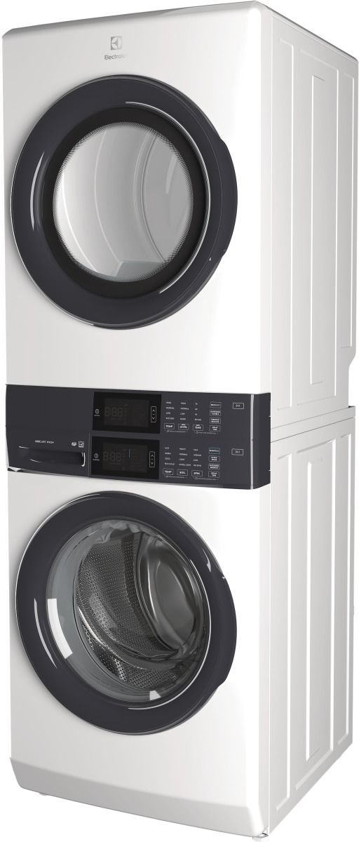 Electrolux 300 Series 4.4 Cu. Ft. Washer, 8.0 Cu. Ft. Electric Dryer White Stack Laundry-1