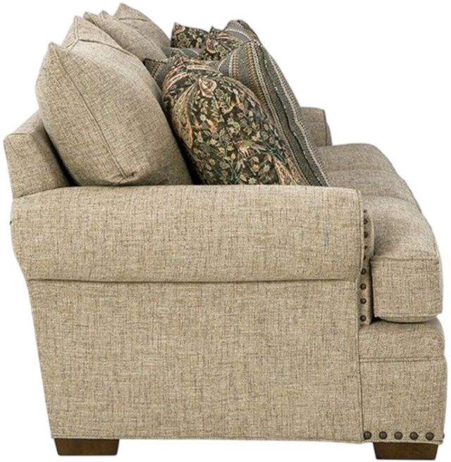 Craftmaster® Customizable Craftmaster Essentials Rolled Arm Three Cushion Sofa-3