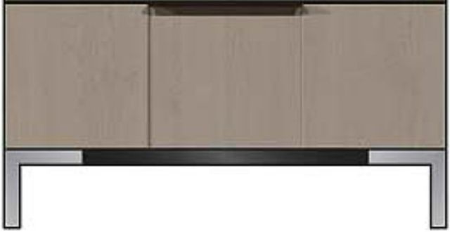 Country View Woodworking Customizable American Modern 2-Drawer Metal Legs Brown Maple Nightstand-1