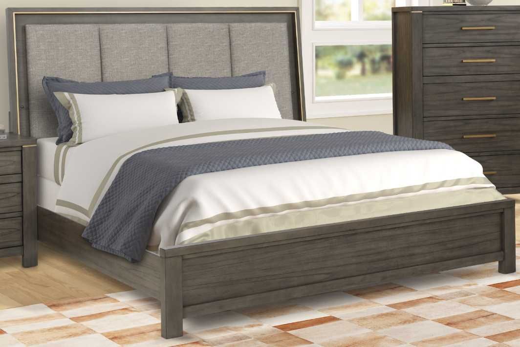 Queen of Allendale さま専用 Wheatland 4-drawer Upholstered Queen Storage Bed Light Brown