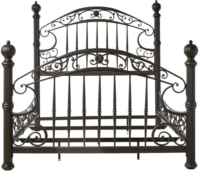 HH2 Home Chesapeake Rustic Brown King Metal Bed-1