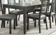 Tomali Kondo Charcoal 54" Rectangular Dining Table with Extension Leaf-0