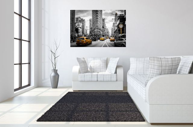 Classy Living Yellow Cab Time Square Wall Art-3