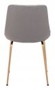 Zuo® Tony Gray/Gold Dining Chair-3