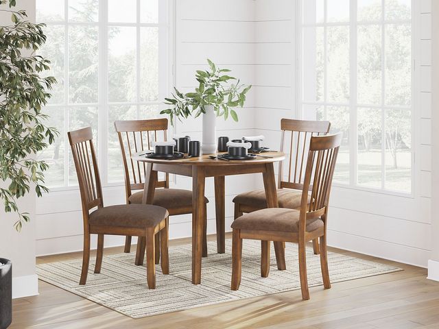 Ashley® Berringer Rustic Brown Round Dining Room Drop-Leaf Table-3