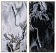 A & B Home 2-Piece Black/White Marbled Print Wall Art Set-0