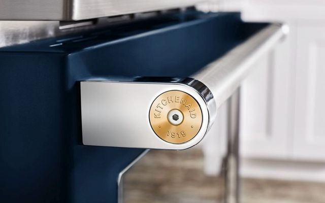 KitchenAid® Commercial Style New Gold Range Handle Medallion Kit-2
