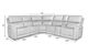 iPowr Cappriccio 6-Piece Cappuccino Triple Power Reclining Sectional-2