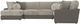 Jackson Furniture Canyon 4-Piece Fawn/Umber Left-Arm Facing Sectional-3