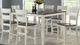 American Wholesale Furniture 7-Piece Gray Pub Dining Set with White Base-4