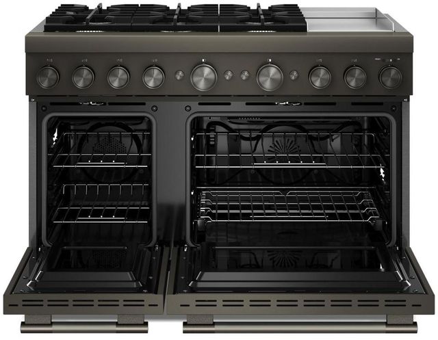 KitchenAid® 48" Black Ore Freestanding Pro Style Duel Fuel Range with Griddle-1